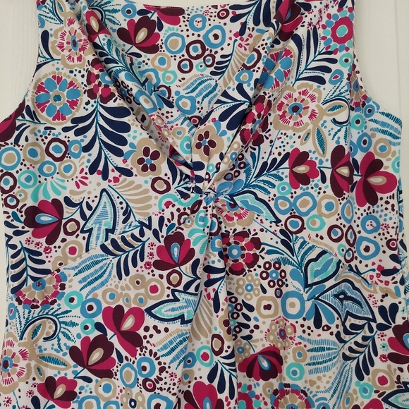 Helen Jon Multicolored Sleeveless Floral Dress Size Medium - Picture 2 of 7